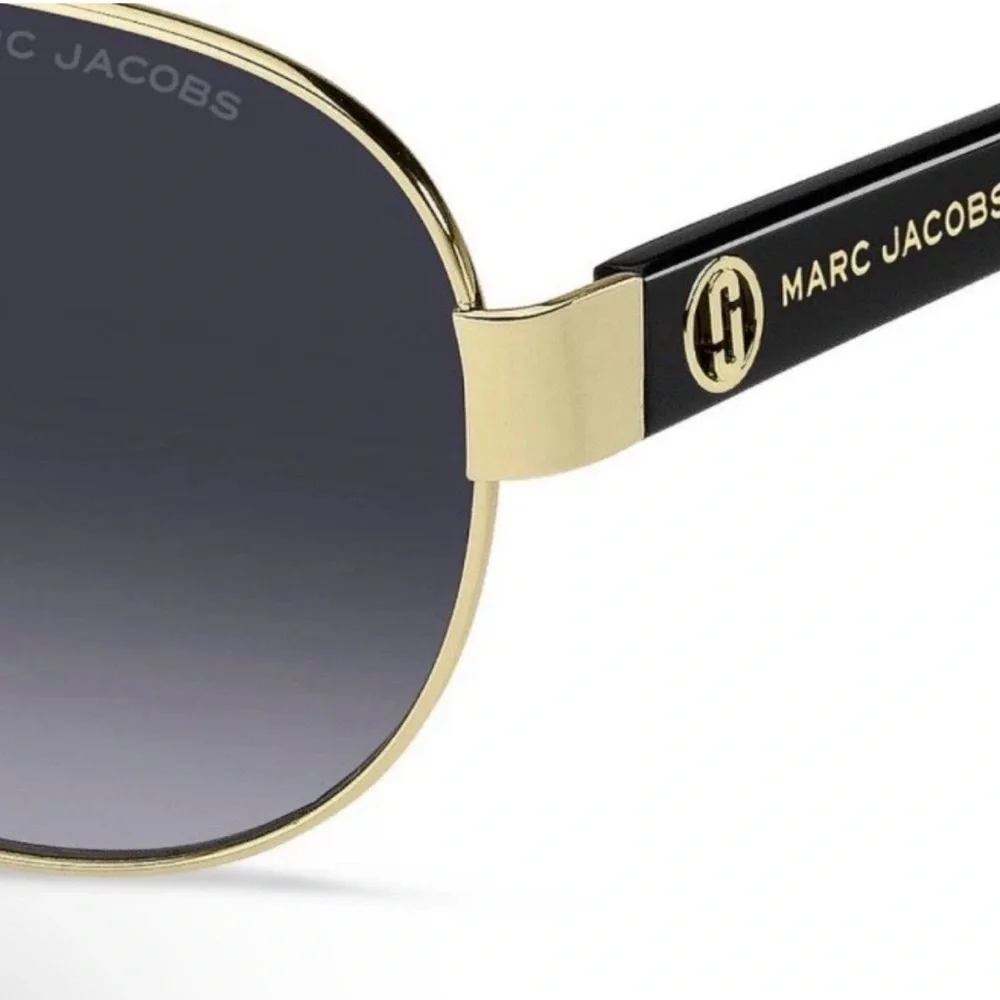 NEW Marc Jacobs Women's Black Gold   Sunglasses MARC699/S RHL-60  Authentic